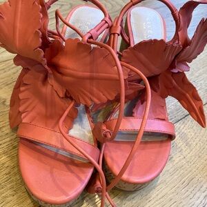 NWOT SOLD OUT Cecelia New York Lilly Cork Wedge in Sherbet Color Sz 7